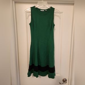 XS green NY&Co a-line sleeveless dress